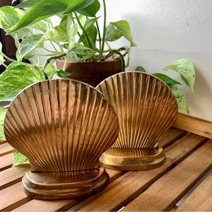 Vintage Brass Bookends
